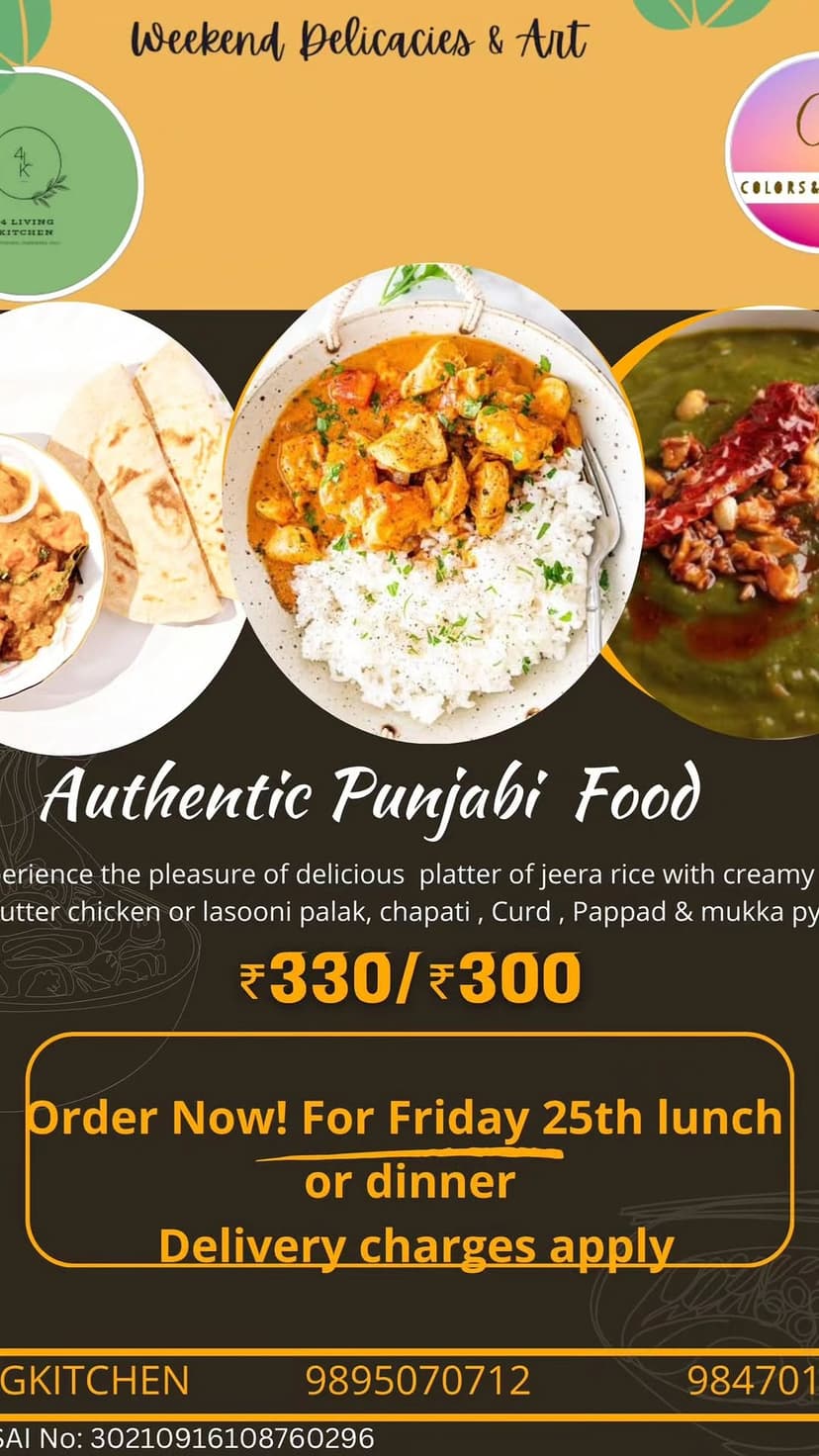 Authentic Punjabi Platter (Veg/Non-Veg)